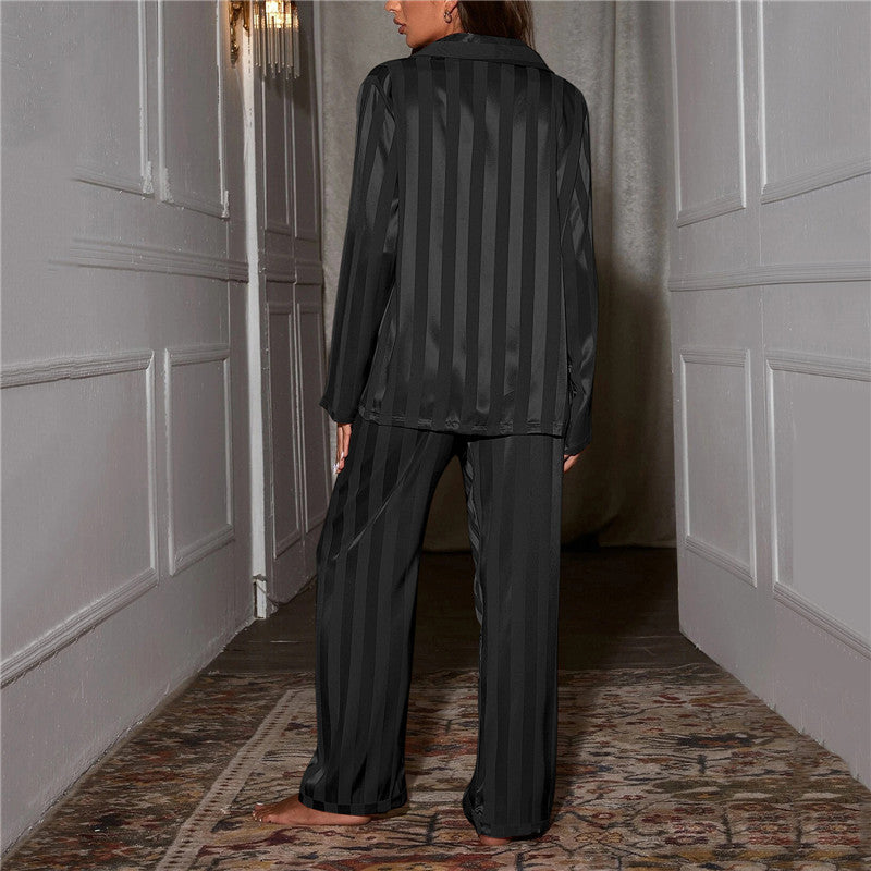 Two-Piece Long Sleeve Pyjama Set Loose Fit