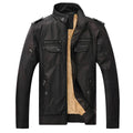 Men’s Biker Jacket Straight Cut Zipped Front