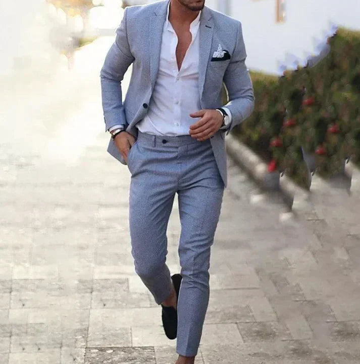 Slim Fit Suit Two-Piece Jacket Trousers