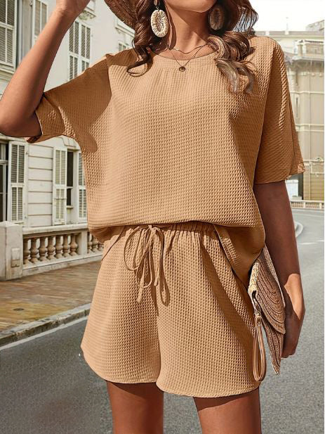 Oversized Waffle Knit Lounge Set