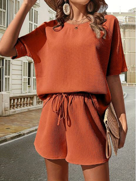 Oversized Waffle Knit Lounge Set