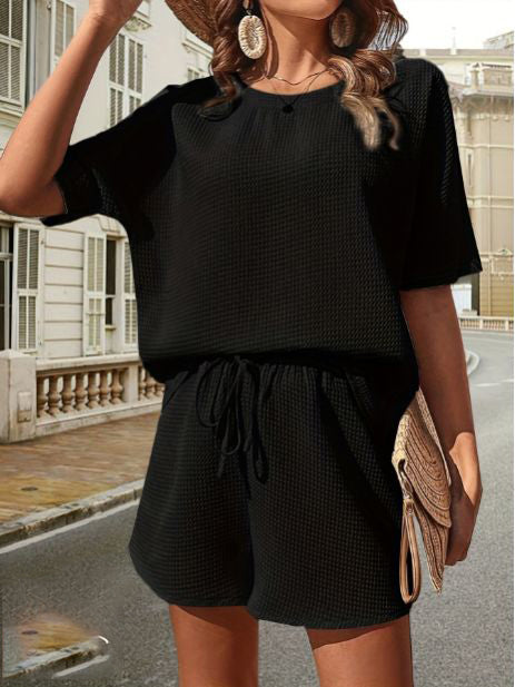 Oversized Waffle Knit Lounge Set