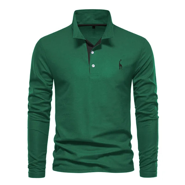 Long-sleeved Polo Shirt Relaxed Fit