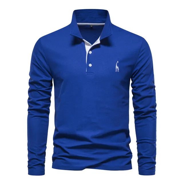 Long-sleeved Polo Shirt Relaxed Fit
