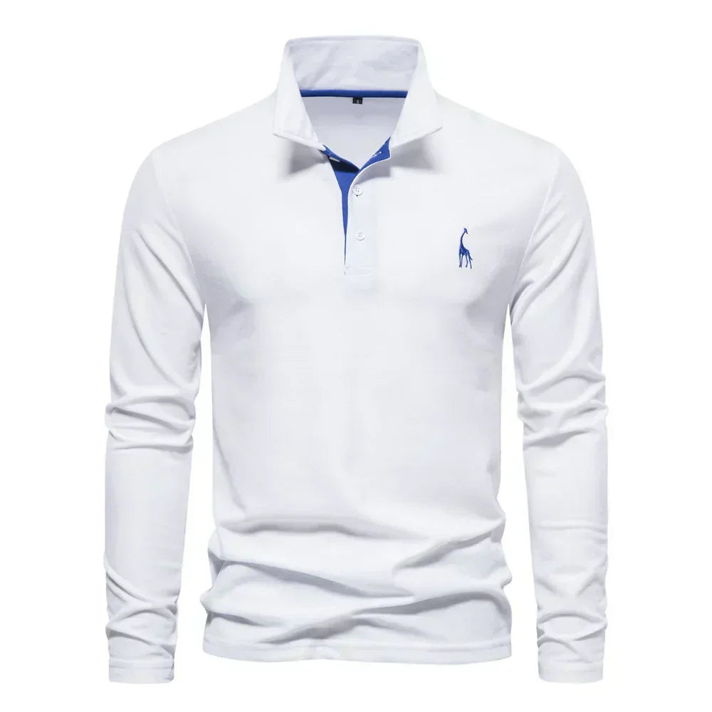 Long-sleeved Polo Shirt Relaxed Fit