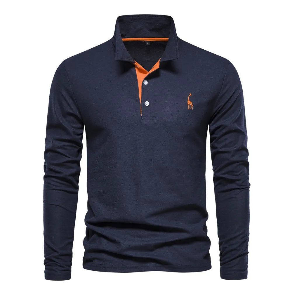 Long-sleeved Polo Shirt Relaxed Fit