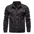 Men's Straight Denim Jacket Waist Length