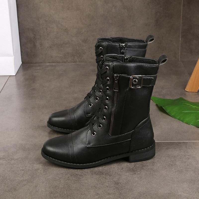 Women’s Ankle Boots Straight Shape Zip