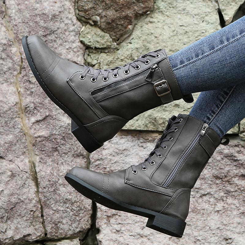 Women’s Ankle Boots Straight Shape Zip