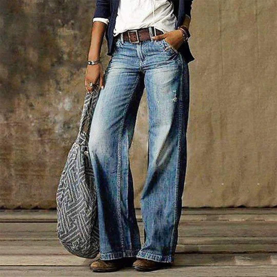 Flared Jeans High Waist Wide-Leg