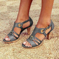 Women’s Sandals Open-Toe Block Heel