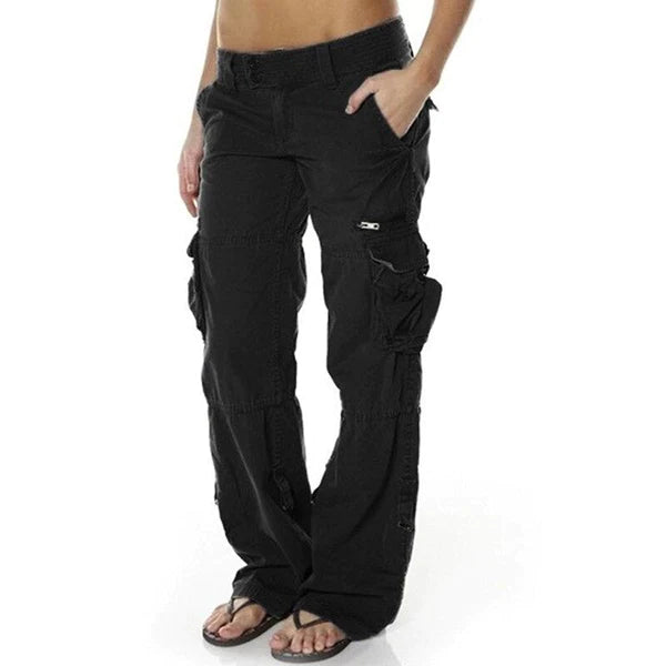 Cargo Trousers Loose Fit Wide Leg