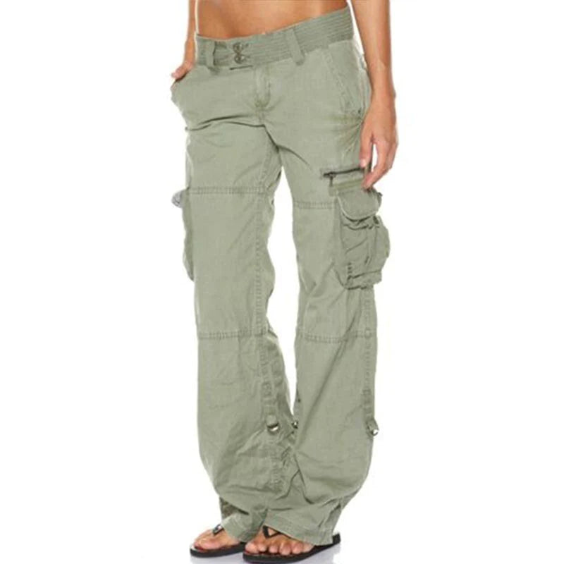 Cargo Trousers Loose Fit Wide Leg