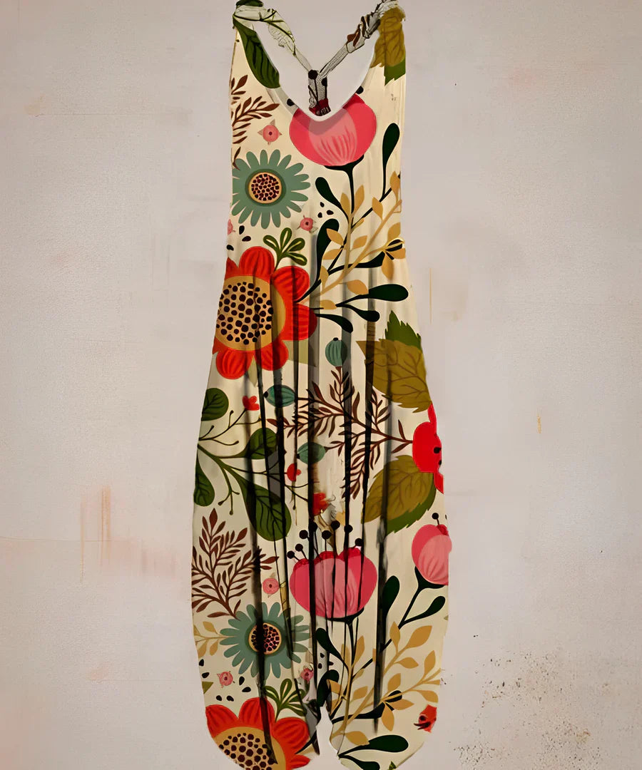 Women’s Jumpsuit Straight Loose Shape Sleeveless