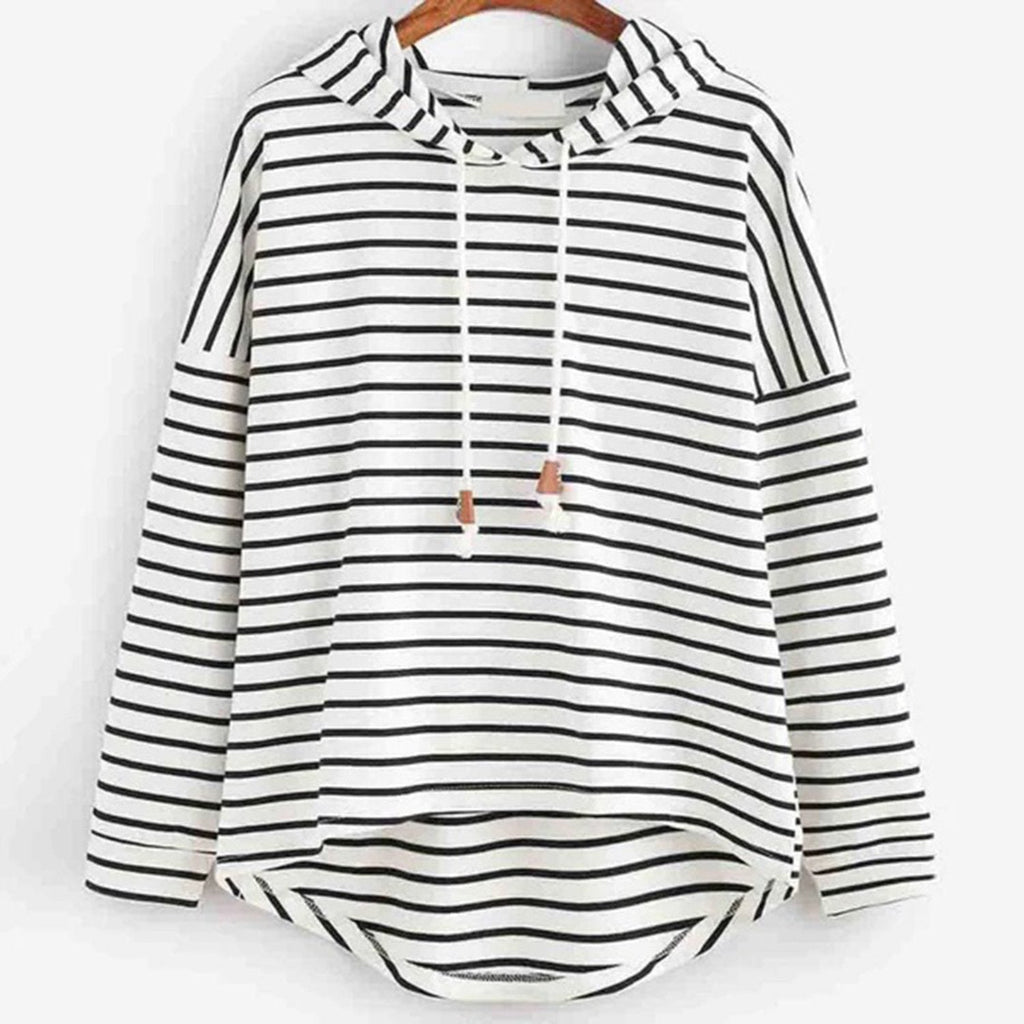 Jumper Loose Fit Hip Length Striped