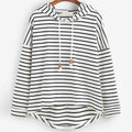 Jumper Loose Fit Hip Length Striped