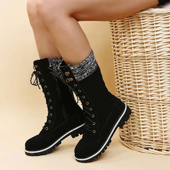 Women’s Ankle Boots High Shaft Lace Up