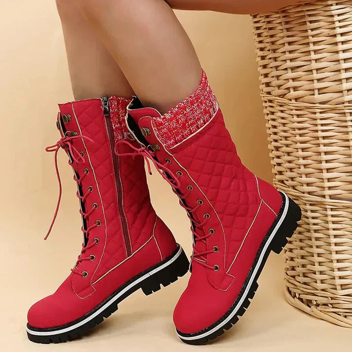 Women’s Ankle Boots High Shaft Lace Up