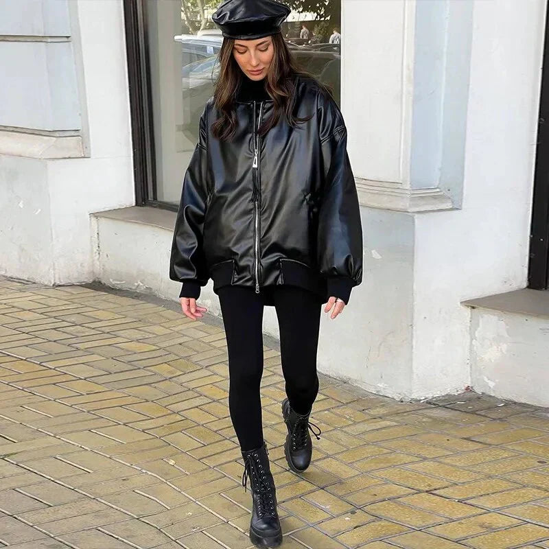 Jacket Relaxed Fit Motorcycle Style