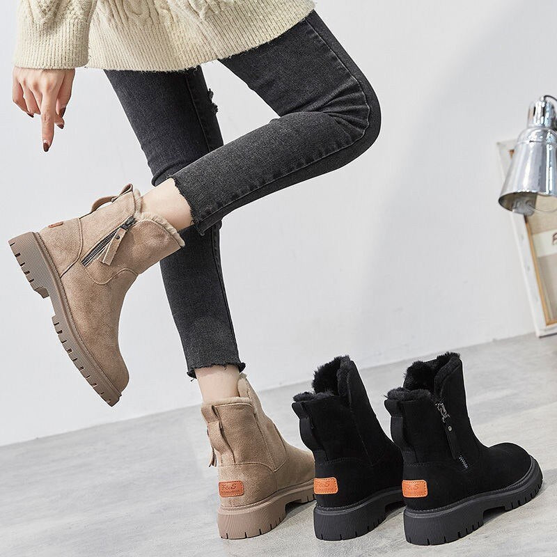 Ankle Boots High Ankle Rounded Toe