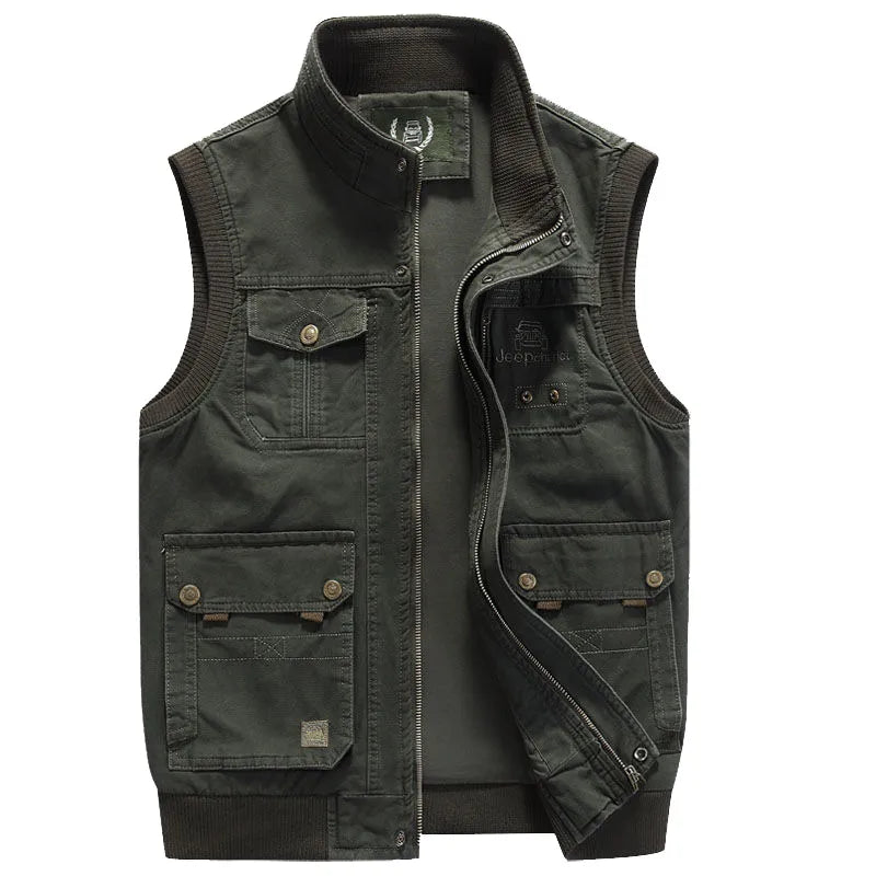Waistcoat Straight Cut Waist-Length Button Front