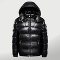 Puffer Jacket Straight Shape Hip Length