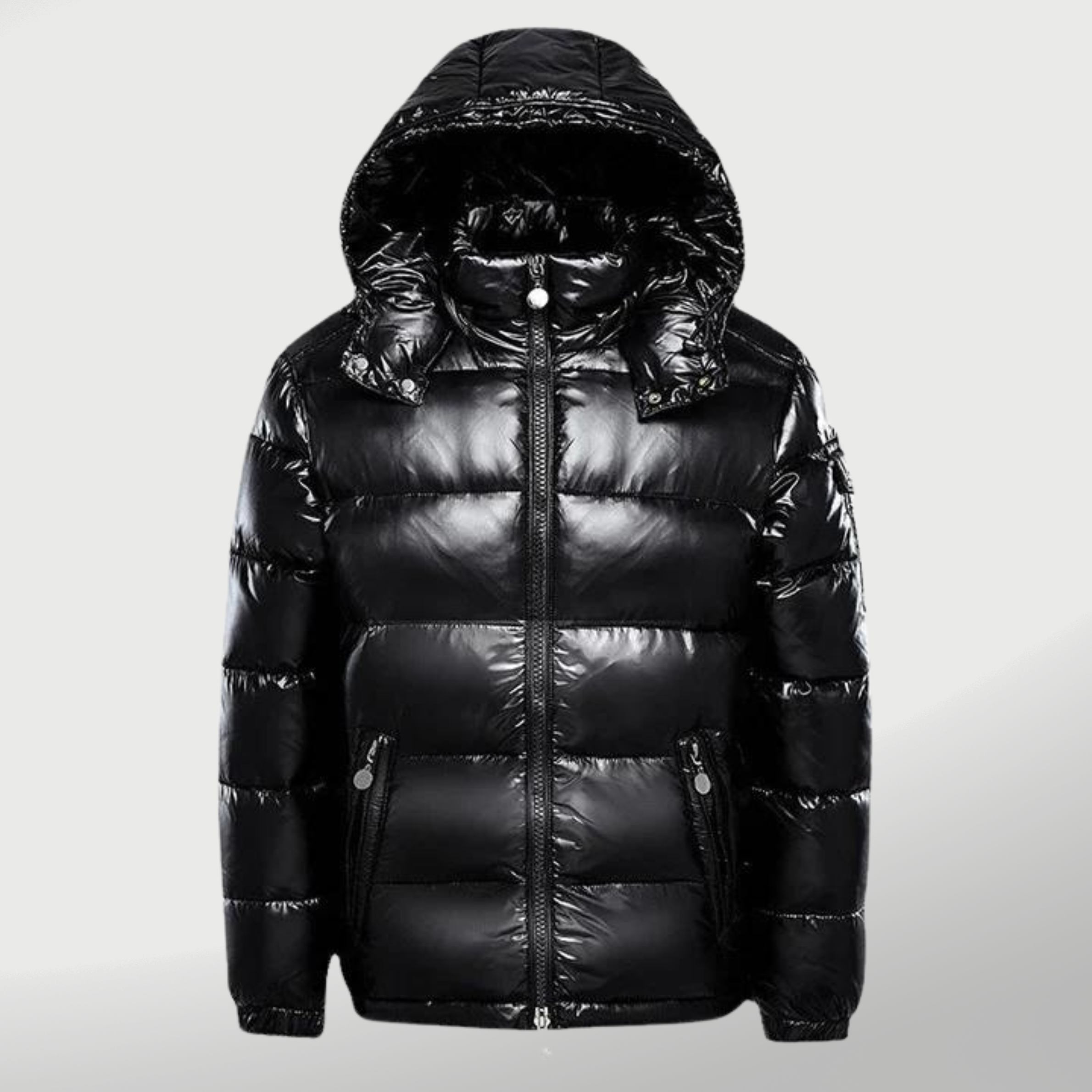 Puffer Jacket Straight Shape Hip Length