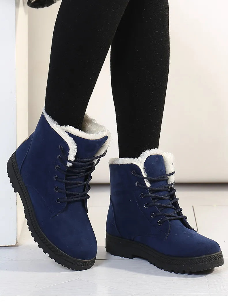 Ankle Boots Lace Up Non-Slip Sole