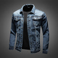 Structured Denim Jacket Straight Fit Long Sleeve