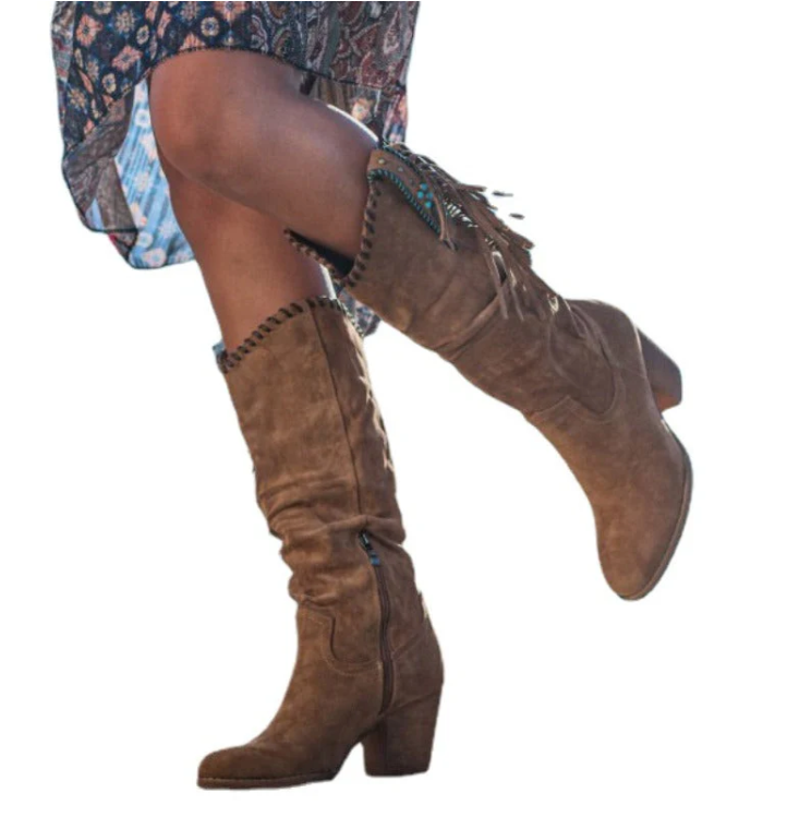 Wild West Boots Mid-Calf Length Structured Silhouette