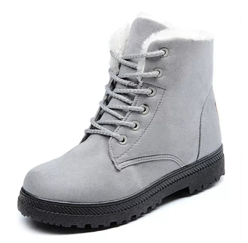 Lace Up Ankle Boots Smooth Surface