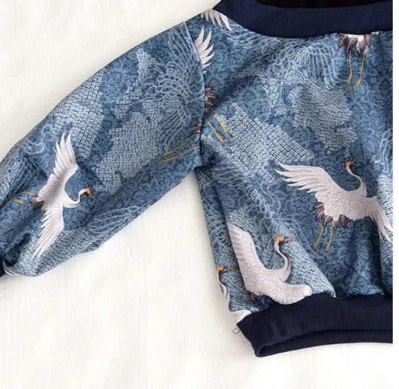 Women’s Sweatshirt Loose Fit Hip-Length Puff Sleeves