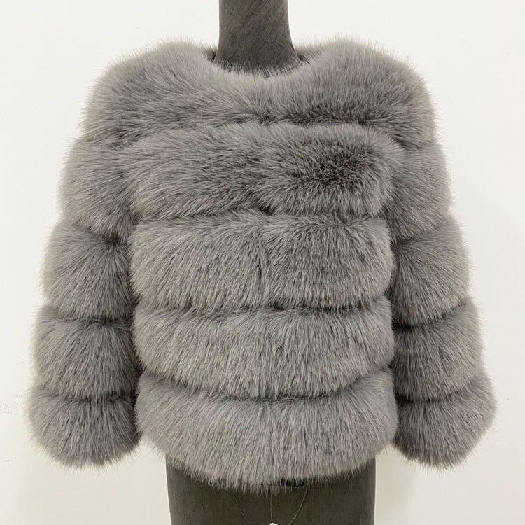 Straight Mid-Length Jacket Long Sleeve