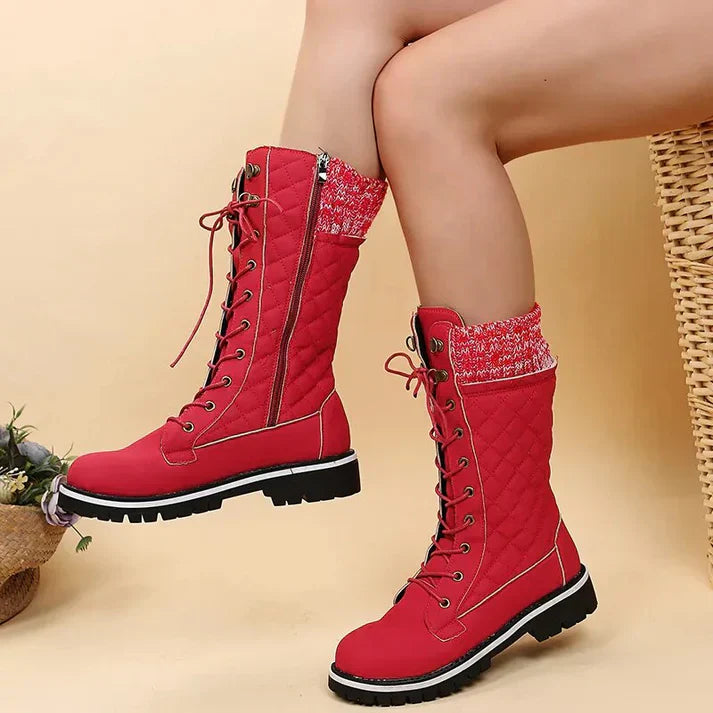 Women’s Ankle Boots High Shaft Lace Up