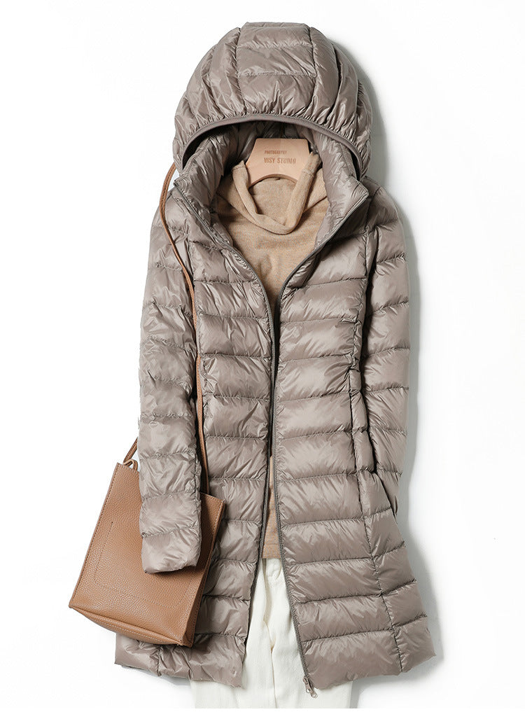 Women’s Long Down Parka Straight Fit