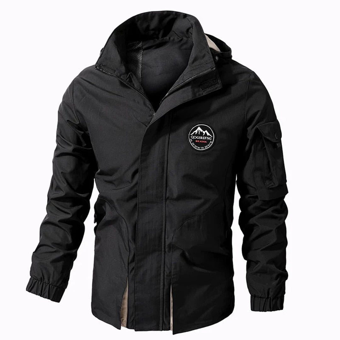 Men's Outdoor Jacket Straight Cut with Hood