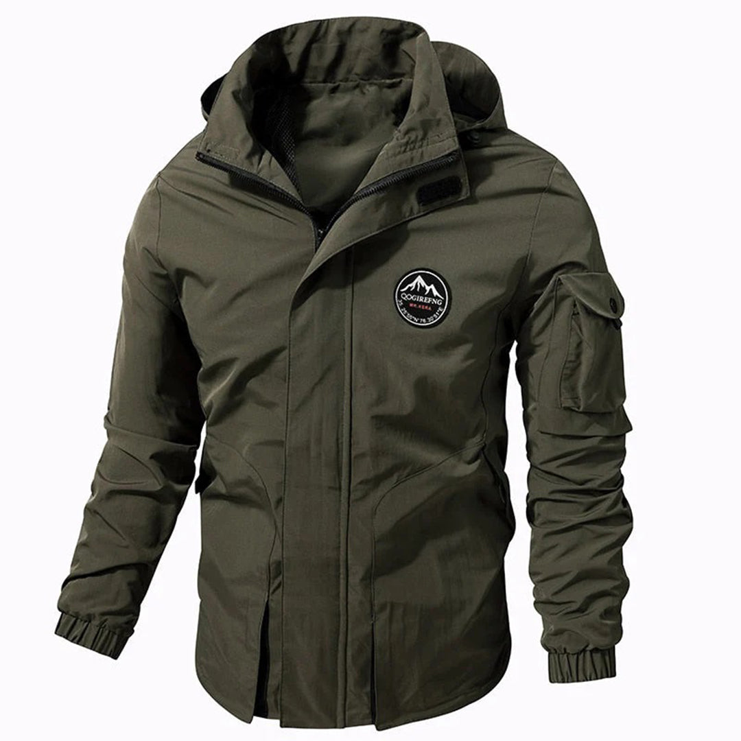 Men's Outdoor Jacket Straight Cut with Hood