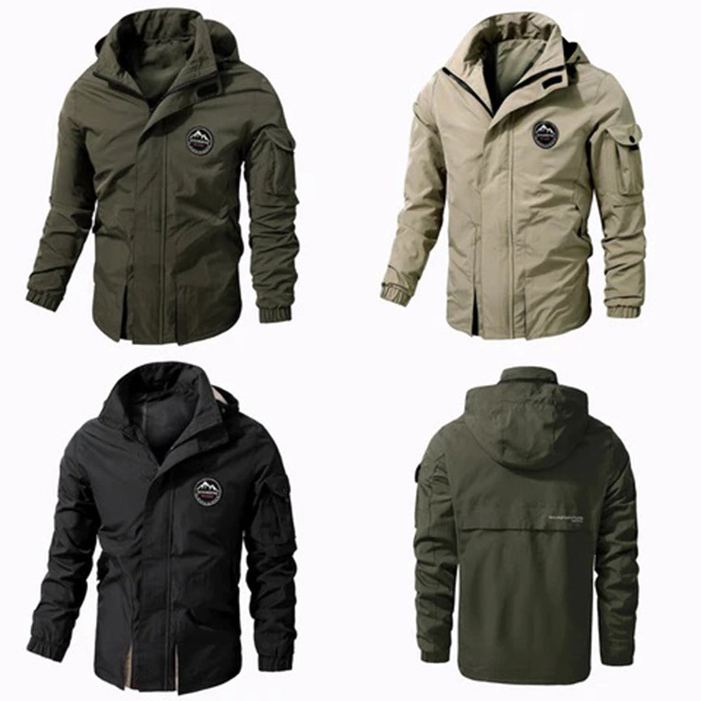 Men's Outdoor Jacket Straight Cut with Hood