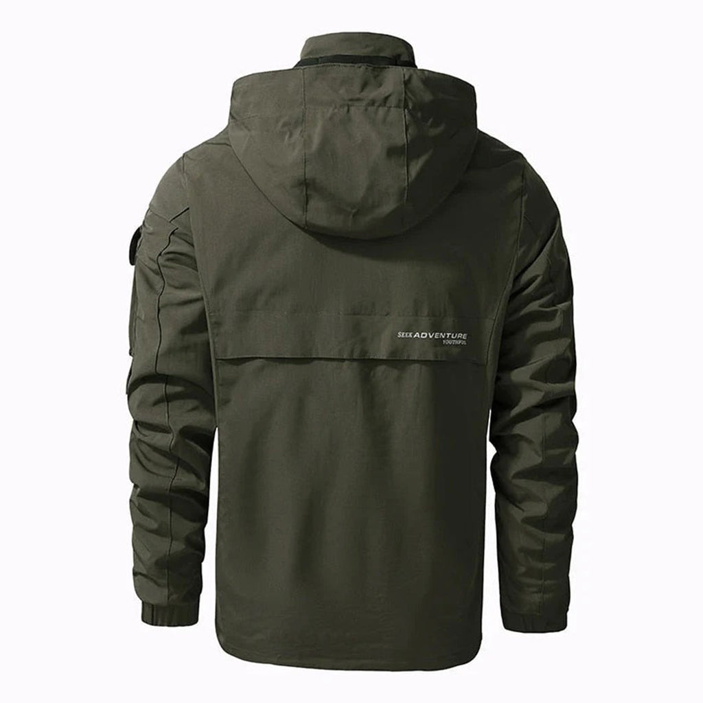 Men's Outdoor Jacket Straight Cut with Hood