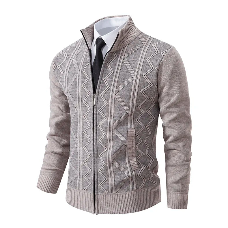 Men’s Cardigan Straight Cut Long Sleeve