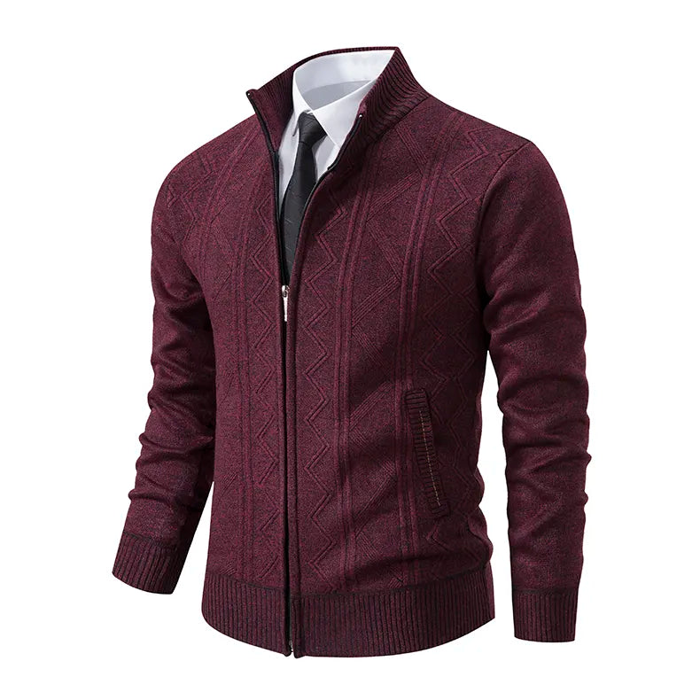 Men’s Cardigan Straight Cut Long Sleeve