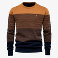 Sweater Straight Shape Long Sleeve Multi-striped