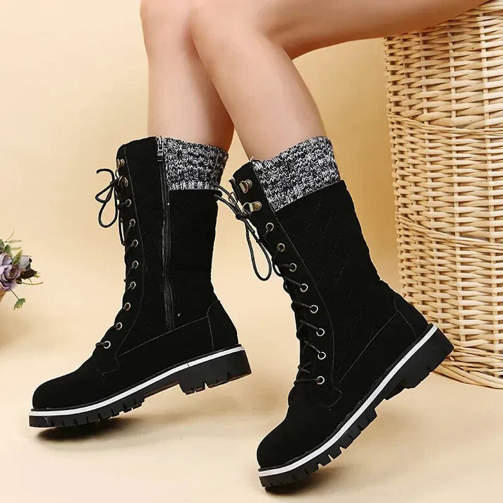 Women’s Ankle Boots High Shaft Lace Up