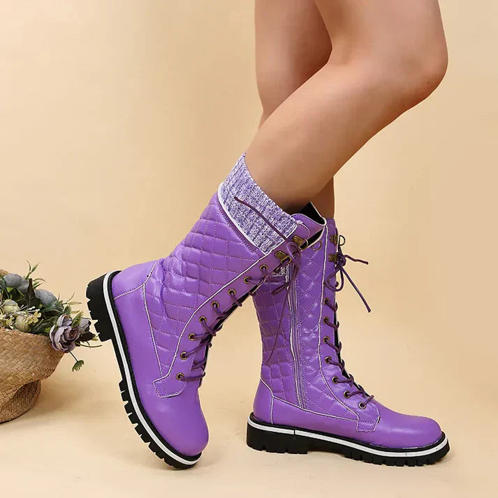 Women’s Ankle Boots High Shaft Lace Up