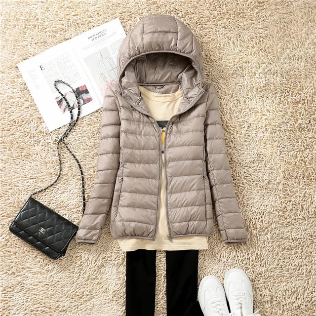 Women’s Midi Down Parka Straight Shape