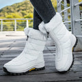 Mid-Calf Zip Snow Boots Structured Fit