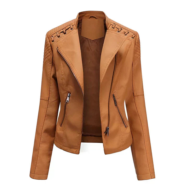 Jacket Straight Cut Hip-Length Long Sleeve