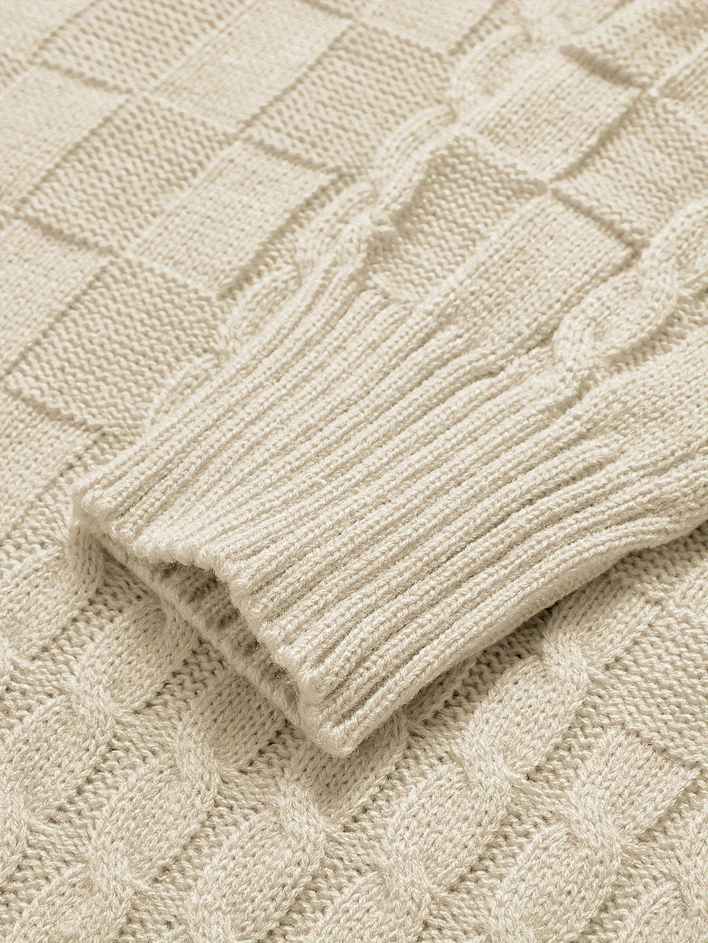 Men’s Sweater Straight Cut High Collar