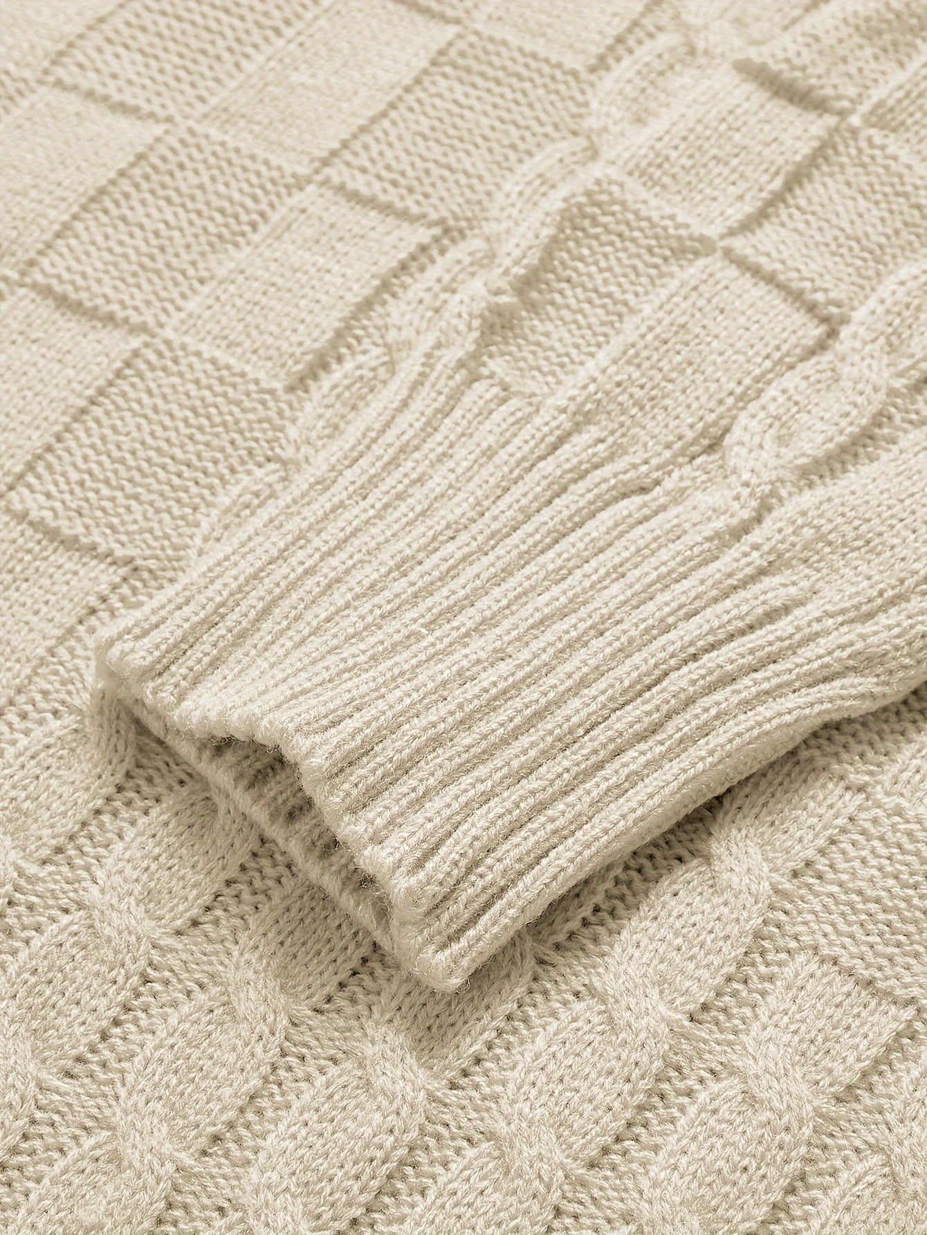 Men’s Sweater Straight Cut High Collar