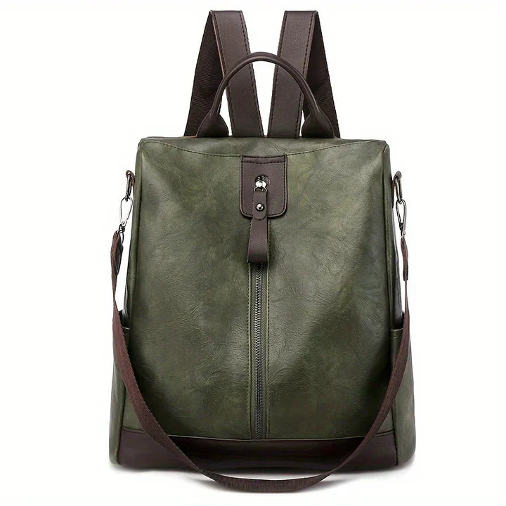 Backpack Structured Shape Zip Pocket
